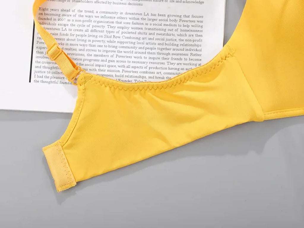 Sexy No Wire Push Up Underwear Women Seamless Bra Girls Students Breathable Thin Bras Female's Bra Breathable Gathered Lingerie