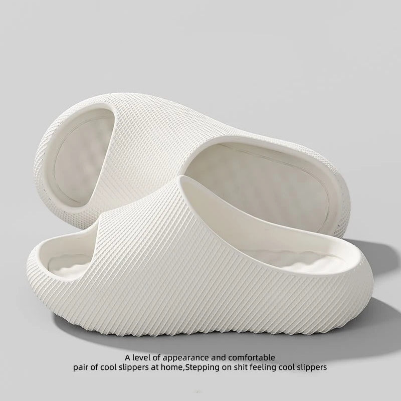 Chunky Platform EVA Cloud Slippers Women 2026 Summer Brand Design Thick Soft Bottom Non Slip Slides Couple Beach Sandals Woman
