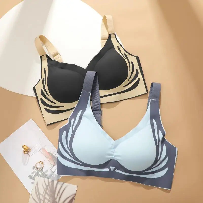 Women's Push Up Bras Seamless Comfortable Angel Wings Bras Sets Fashion Soft Breathable Underwear Female Cozy No Wire Lingerie
