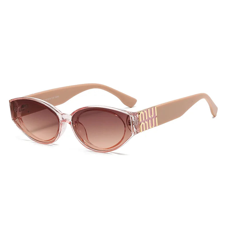 MUI MUI Glasses Stylish Fashion Designer Women Men Sunglasses Cute Oval Trending Shades Unisex Glamour Eyewear UV400