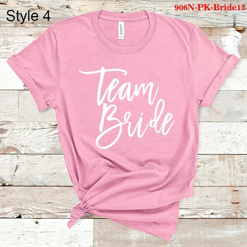 Bridal Bachelor Party T Shirts Baby of Honor Mother of the Groom Jr. Bridesmaid Bride Flowers Girl Brides Babes Team Bride Maid