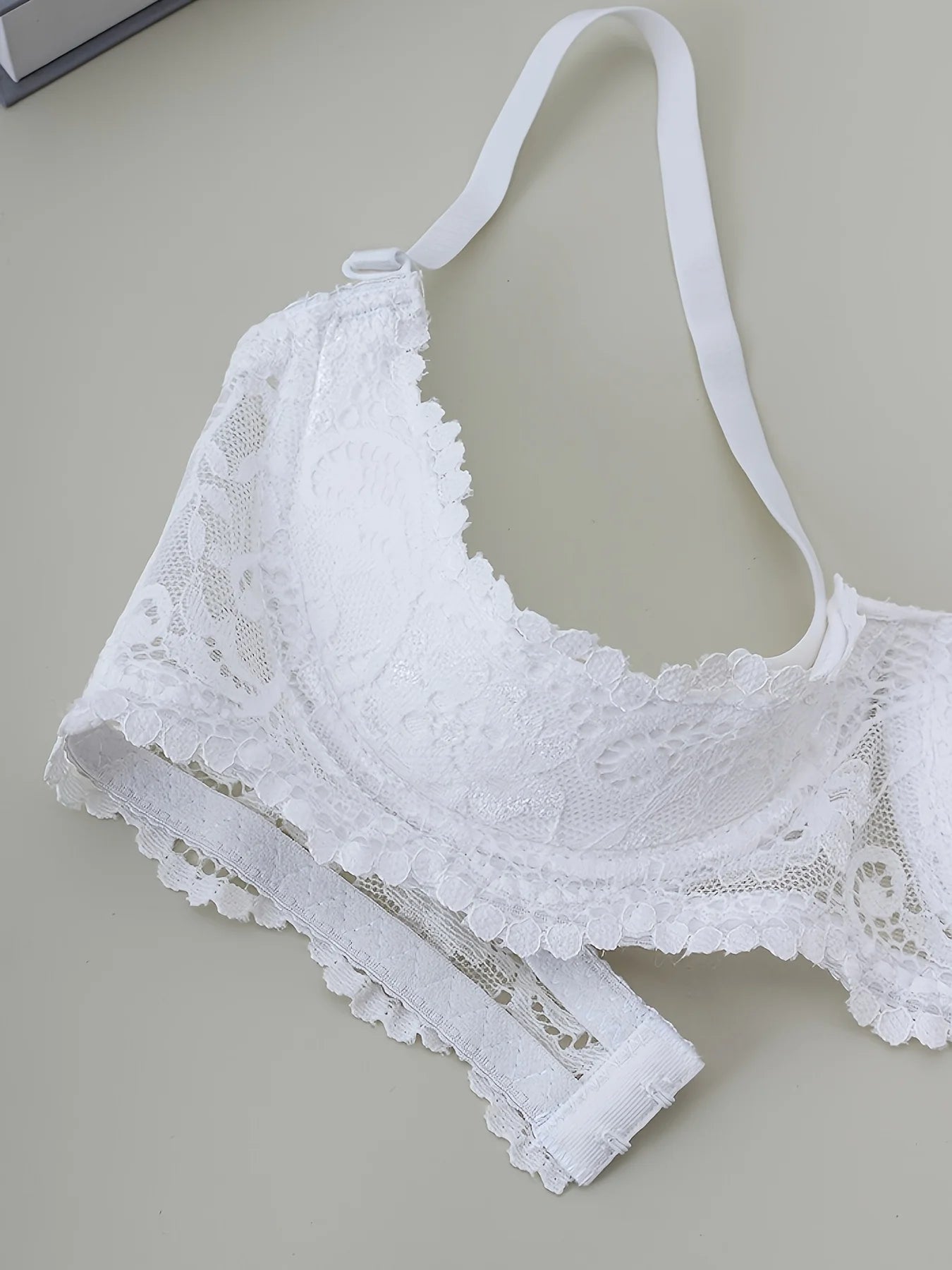 2PCS Women's Lace Open-Cup Underwire Bra, Soft, Skin-Friendly, Breathable, Plus-Size Sexy Lingerie