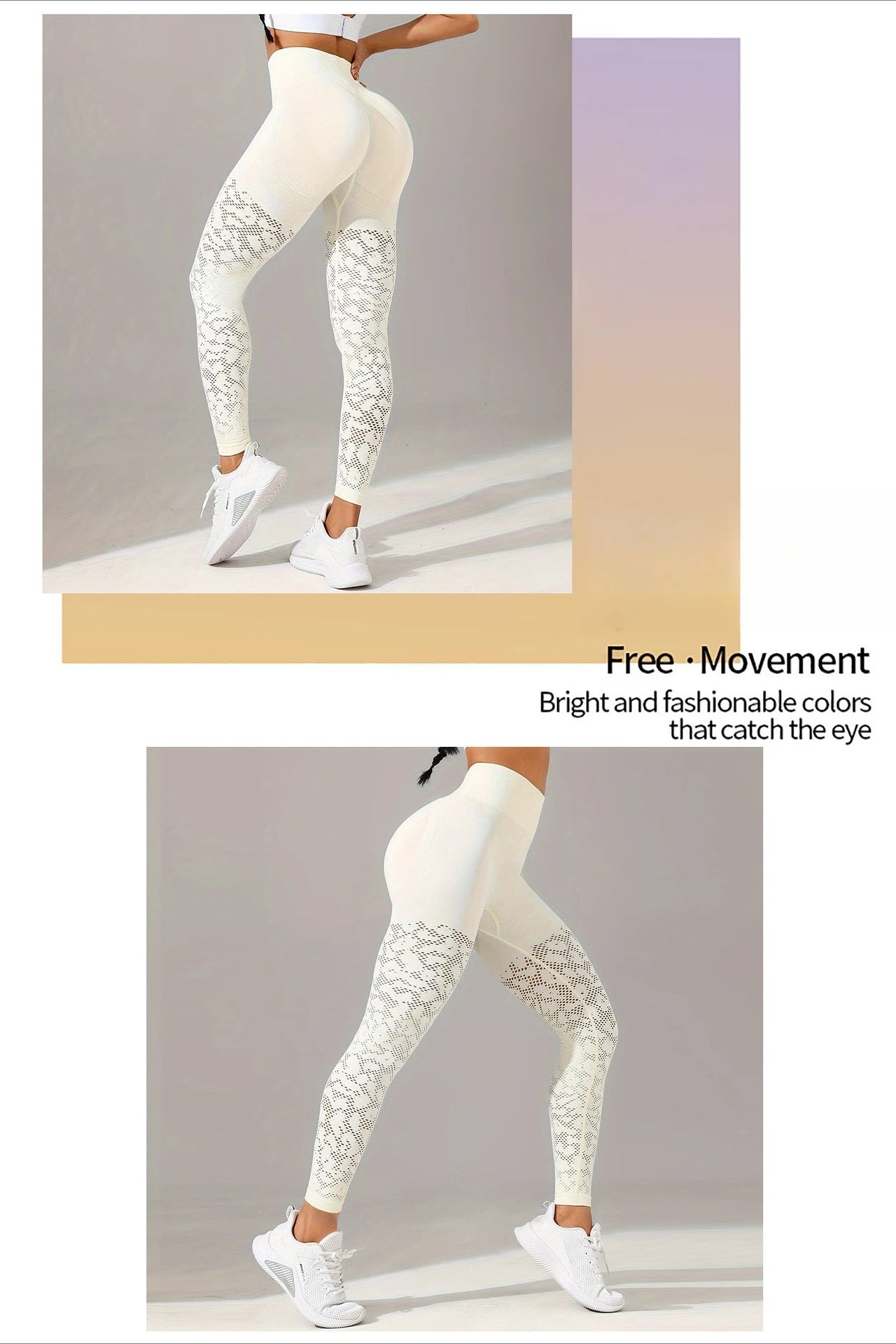 Women Hollow Mesh Yoga Tight Pants High Waist Leggings Workout Running Sexy Hip Liftting Stretchy Fitness Pants