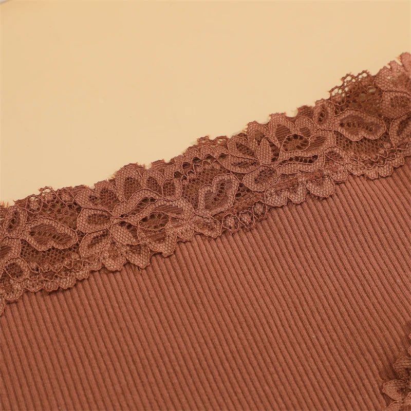 4PCS/Set Cotton Floral Lace Underpants for Women Sexy Striped Low-Waist Panties Girls Comfortable Briefs Trendy T-back Lingerie