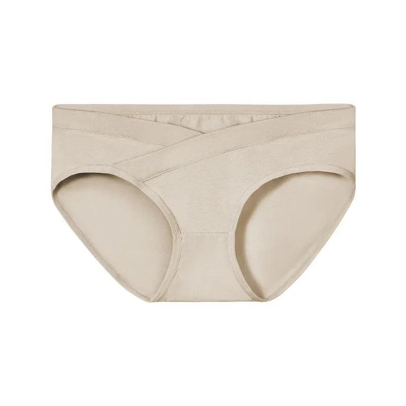 Women's antibacterial underwear, girl's pure cotton triangle pants, mid-rim seamless bottom pants, breathable