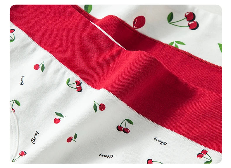 4Pcs Women Cotton Panties High Waist Underwear Print Ladies Briefs Soft Underpants Breathable Plus Size M-4XL Sexy Lingerie