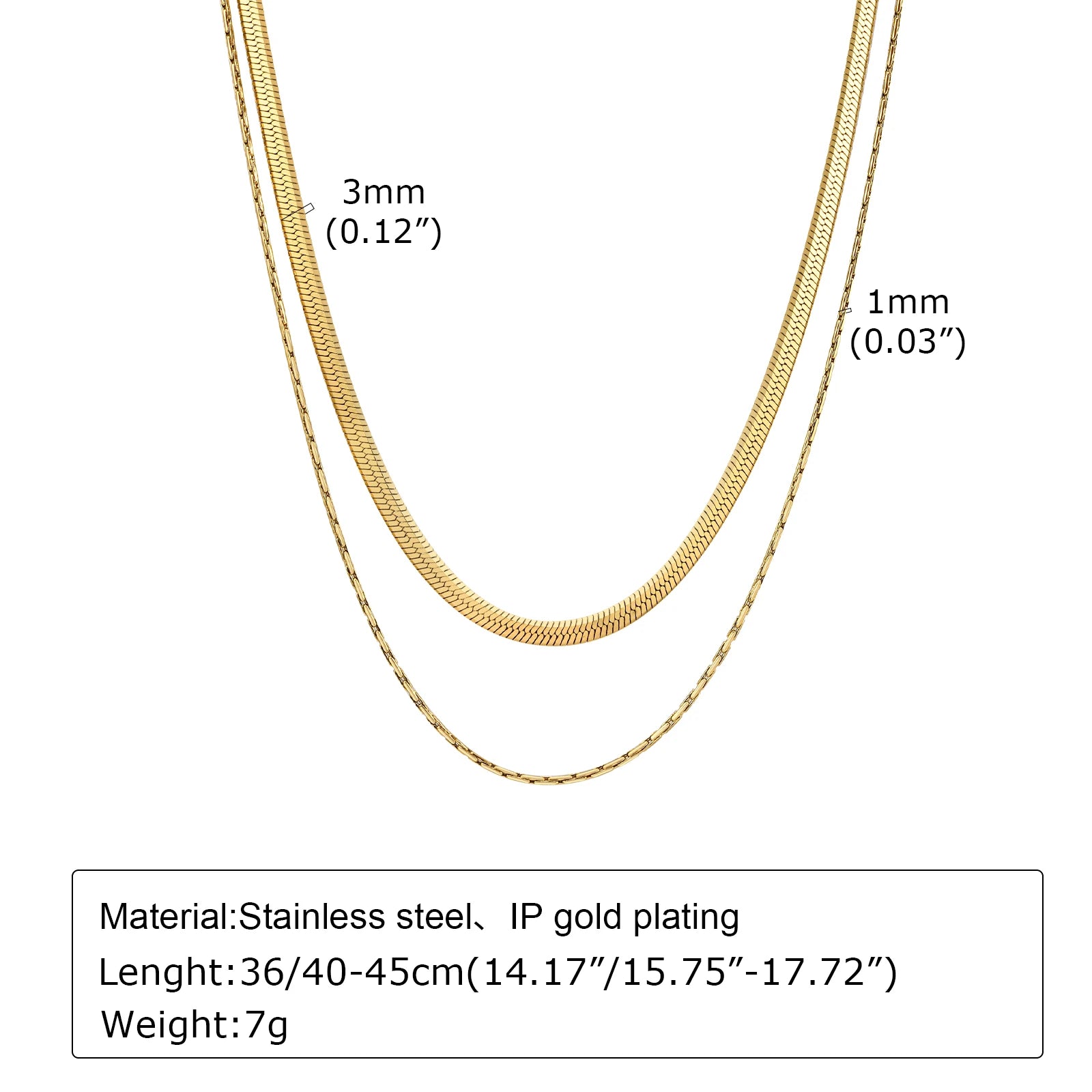 Gold Plated Lariat Necklace for Women, Double Laryered Long Chain Drop Pendant Choker Necklaces Fashion Gifts