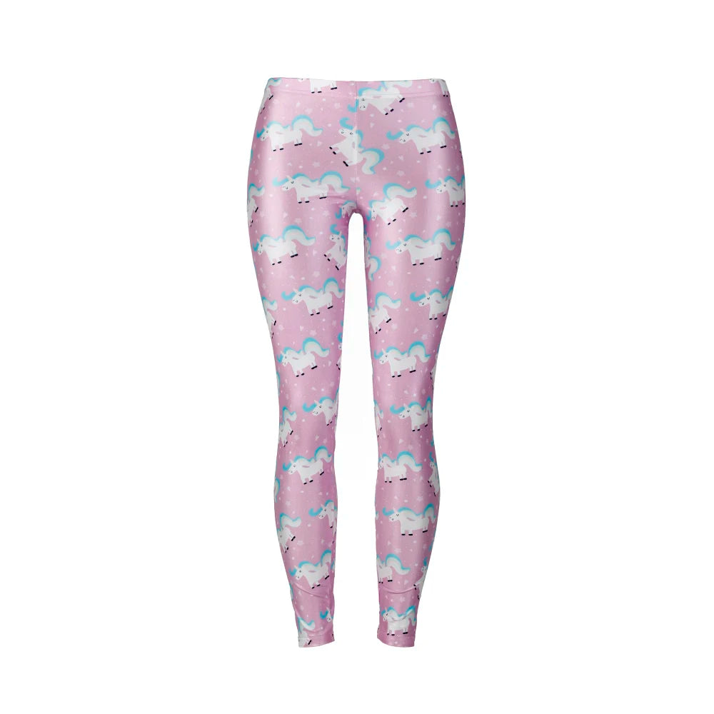 Women Leggings Lovely Animal Hologrephic Digital Print Fitness legging High Waist Workout Pants Casual Street Leggins
