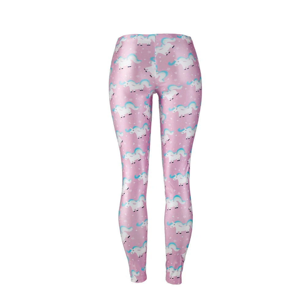 Women Leggings Lovely Animal Hologrephic Digital Print Fitness legging High Waist Workout Pants Casual Street Leggins