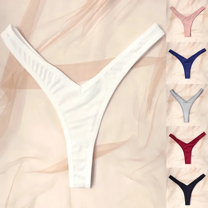 תחתוני ספורט סקסיים לנשים V מותן תחתוני G-string נושמים תחתונים נמוכים