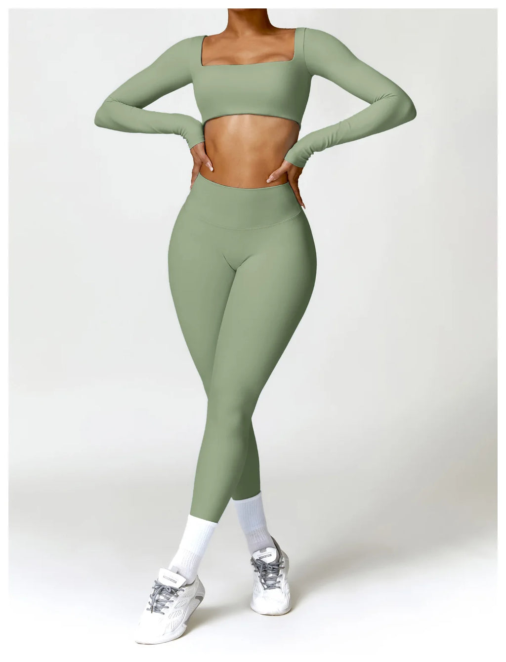 Summer 2PCS Yoga Suit Sports Set Women Quick-Dry Gym Set Women Tracksuit Running Workout Long Sleeve Sports Shirt Yoga Clothing