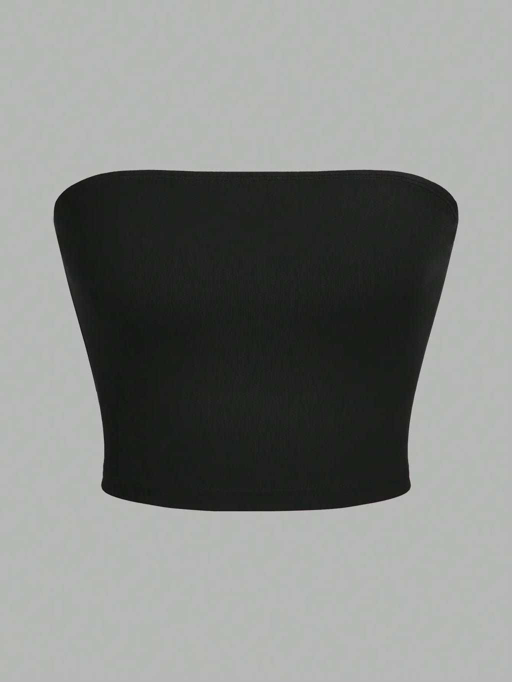 Women's strapless vest sleeveless crop top lady's flat mouthed navel wrapped chest top ﻿party outfit strapless vest clothing