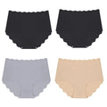BZEL 4PCS Women's Panties Seamless Female Sexy Lingerie High-Waist Briefs Ladies Breathable Leopard Plus Size Underpant Hot Sale