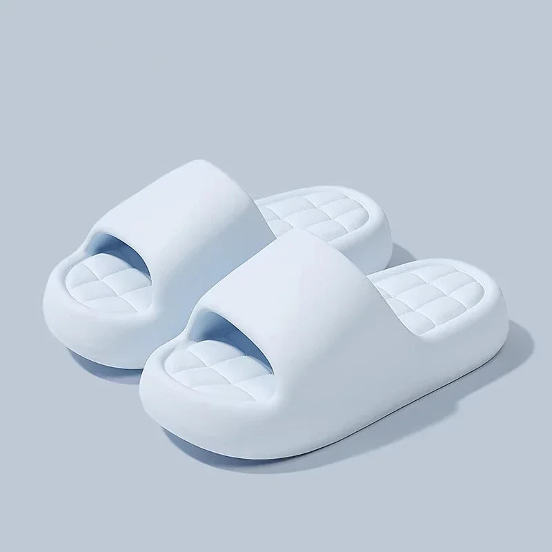 Candy Color Soft Bottom EVA Slippers Women Summer 2026 Thick Platform Comfortable Cloud Slippers Woman Outdoor Beach Sandals 45