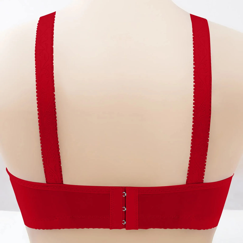Women Bralette No Underwire Adjustable Shoulder Strap Breathable Push Up Middle-aged Ladies Wireless Bra Female Soft Underwere