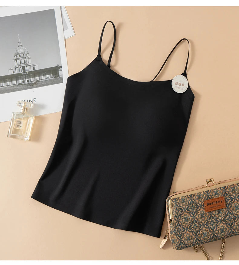 New Spring Summer Women's Tank Tops Cozy Clothes For Woman High Quality Lady Blouse Sleeveless Vest Female Camisole Solid Jersey