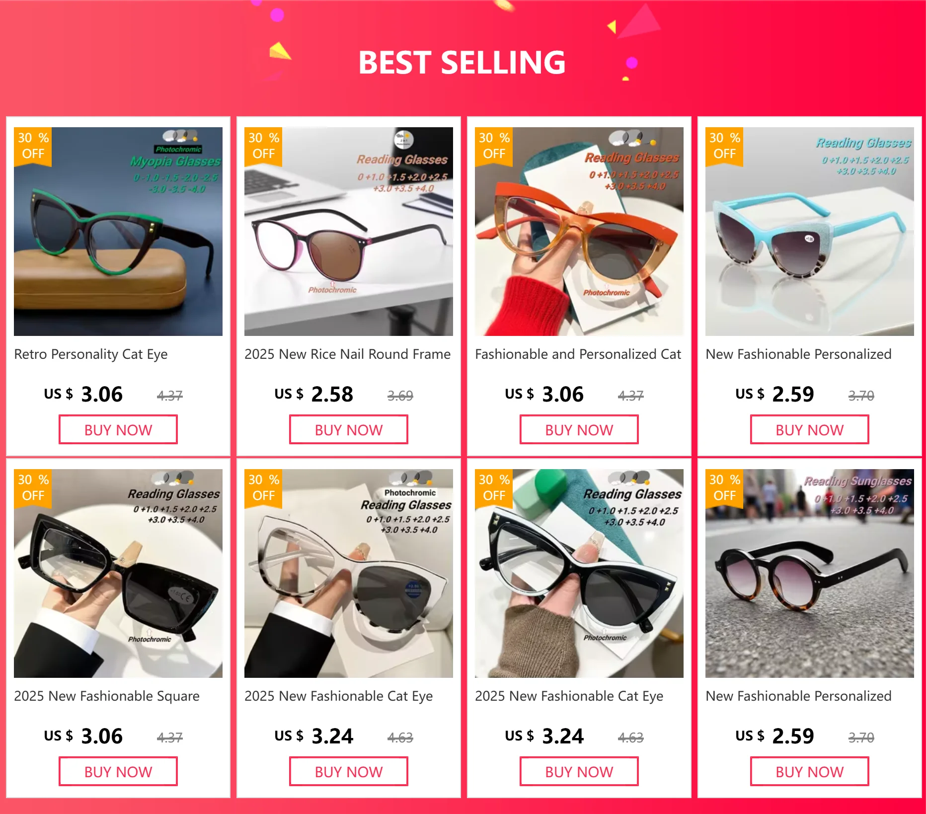 2025 New Fashionable and Trendy Cat Eye Women's Reading Glasses Retro Neutral Advanced Display Young Anti Blue Light Glasses