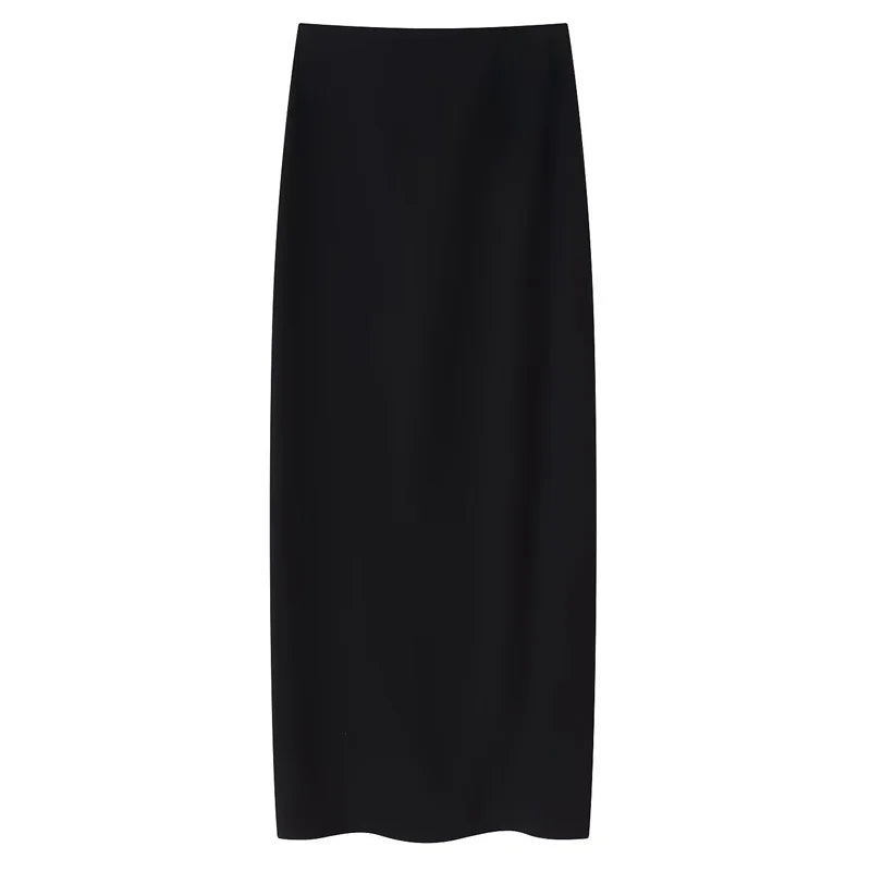MUJER 2025 Women's Skirt 2 Piece Set Halter Crop Top Female High Waist Midi Skirts Sets for Women Backless Tops Two Piece Outfit