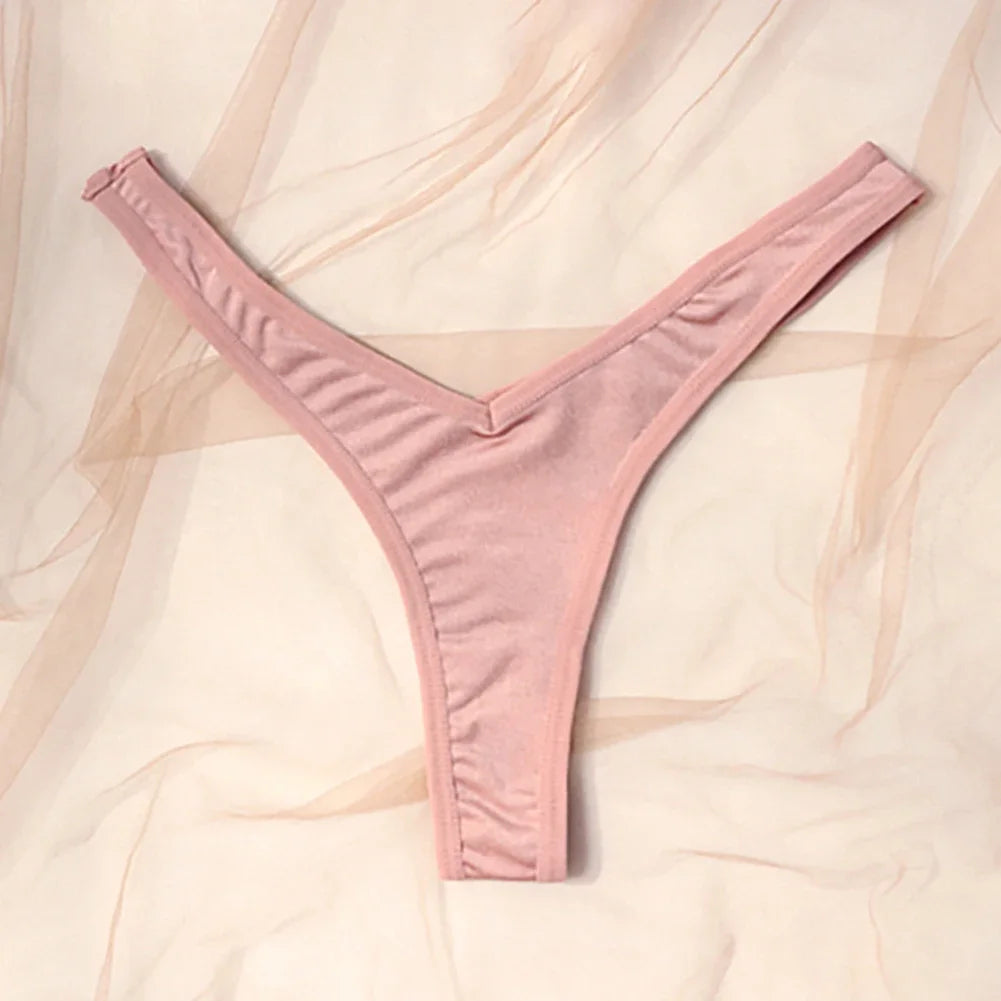 תחתוני ספורט סקסיים לנשים V מותן תחתוני G-string נושמים תחתונים נמוכים