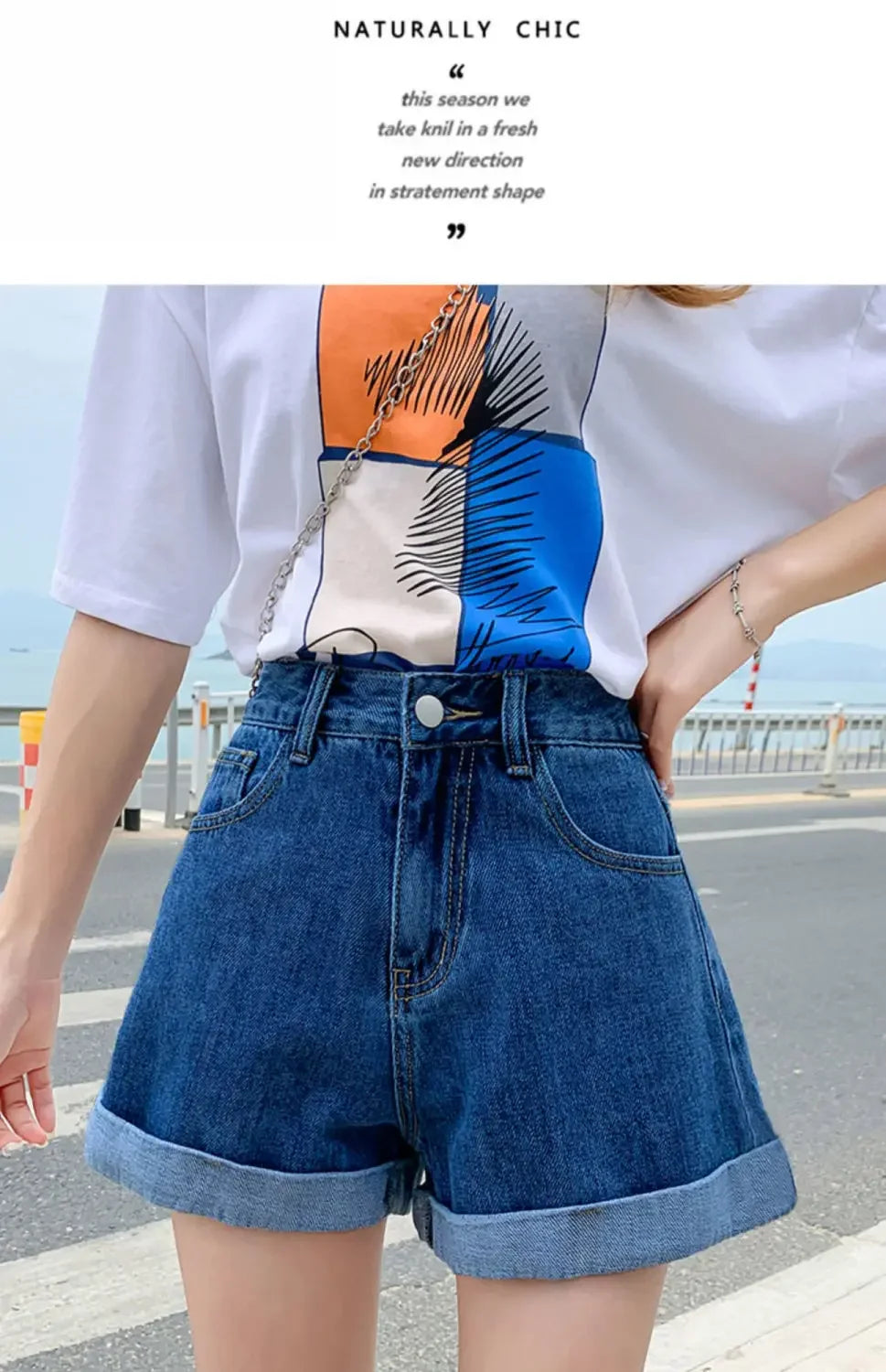 2026 Summer Women Denim Shorts High Waist Blue Cotton Wide-leg Short Pants Girl's Student Mini Korean Fashion Womens Jean Shorts