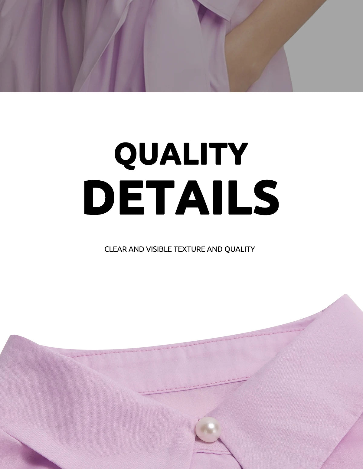 CHCH Women's Dress New Pink Collar Embroidered Casual Women's Wear Simple Business Party
