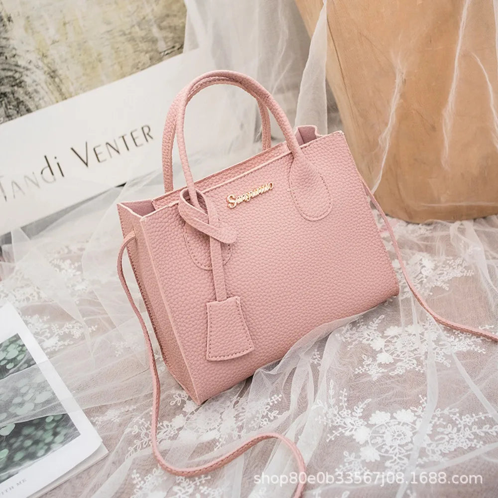 Fashion PU Leather Women Crossbody Bags Large Capacity 5 Colors Korean Shoulder Bag Waterproof Girls Tote Bag Women Girls