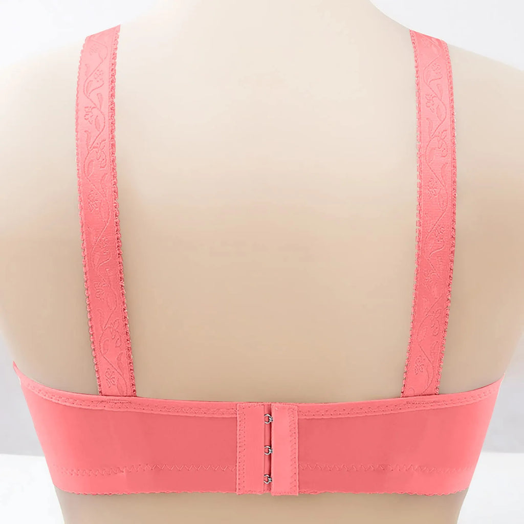 Women Bralette No Underwire Adjustable Shoulder Strap Breathable Push Up Middle-aged Ladies Wireless Bra Female Soft Underwere
