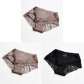 1/3PCS/Set Women's Panties Lace Underwear Sexy Lingerie Ice Silk Briefs Soft Seamless Underpants