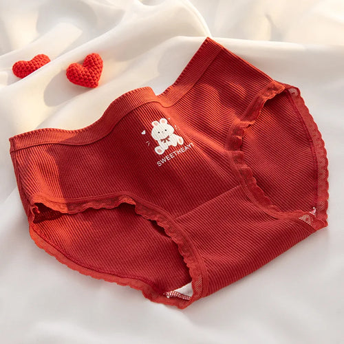 5Pcs/Lot Women's Underwear Cotton Panties Sexy Pantys for Female Intimates Underpants Breathable Briefs Girls Mid-Rise Shorts