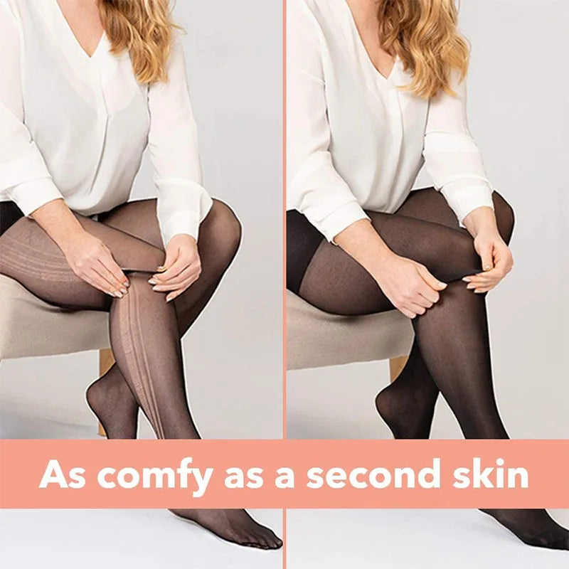 Dimmkof Shaping Pantyhose 40D Sheer Compression Pantyhose Women's Shaping Tights High Waist Control Shaper Stockings Shape Nylon