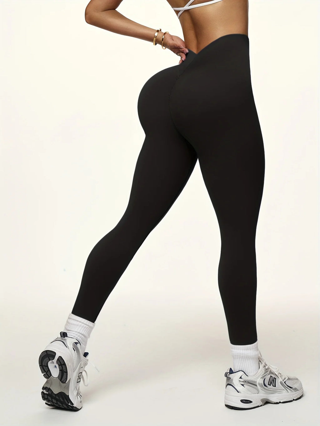 Moisture-wicking and sweat-absorbing fabric casual sexy low-waist solid color women's sports long pants, stretchy, breathable, a