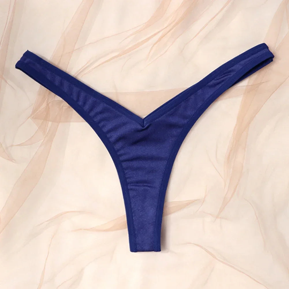 תחתוני ספורט סקסיים לנשים V מותן תחתוני G-string נושמים תחתונים נמוכים