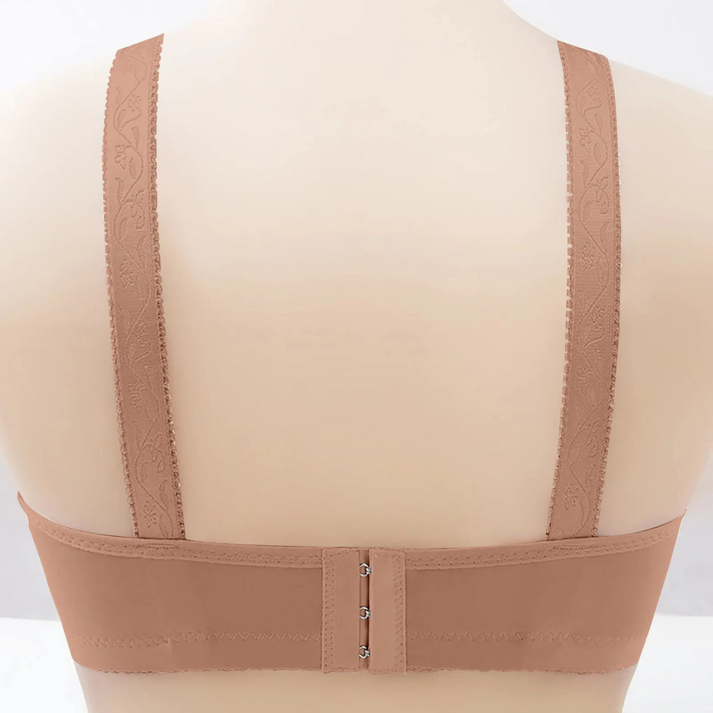 Women Bralette No Underwire Adjustable Shoulder Strap Breathable Push Up Middle-aged Ladies Wireless Bra Female Soft Underwere