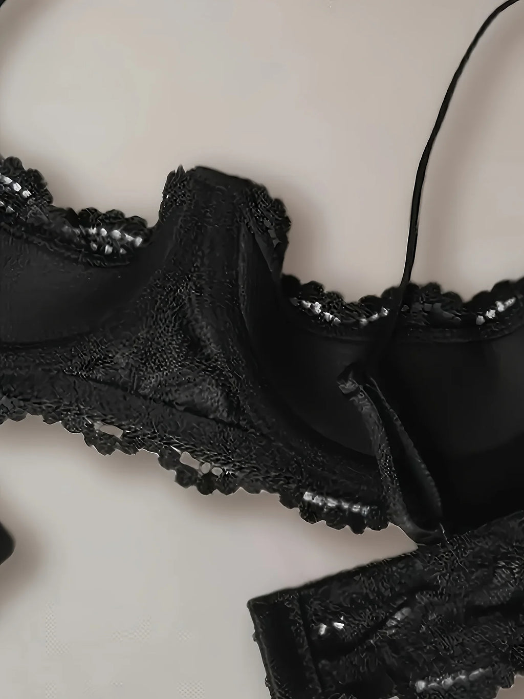 2PCS Women's Lace Open-Cup Underwire Bra, Soft, Skin-Friendly, Breathable, Plus-Size Sexy Lingerie