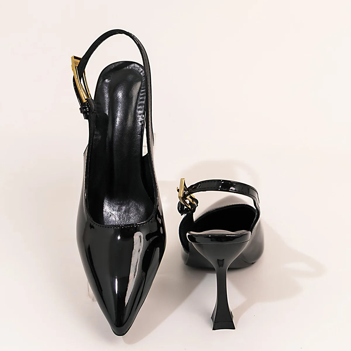 Woman Pumps Large Size Fashion Pointed Toe Shallow Buckle Strap Heels Sandals Sexy Slingbacks Leopard Stiletto High Heels Heels