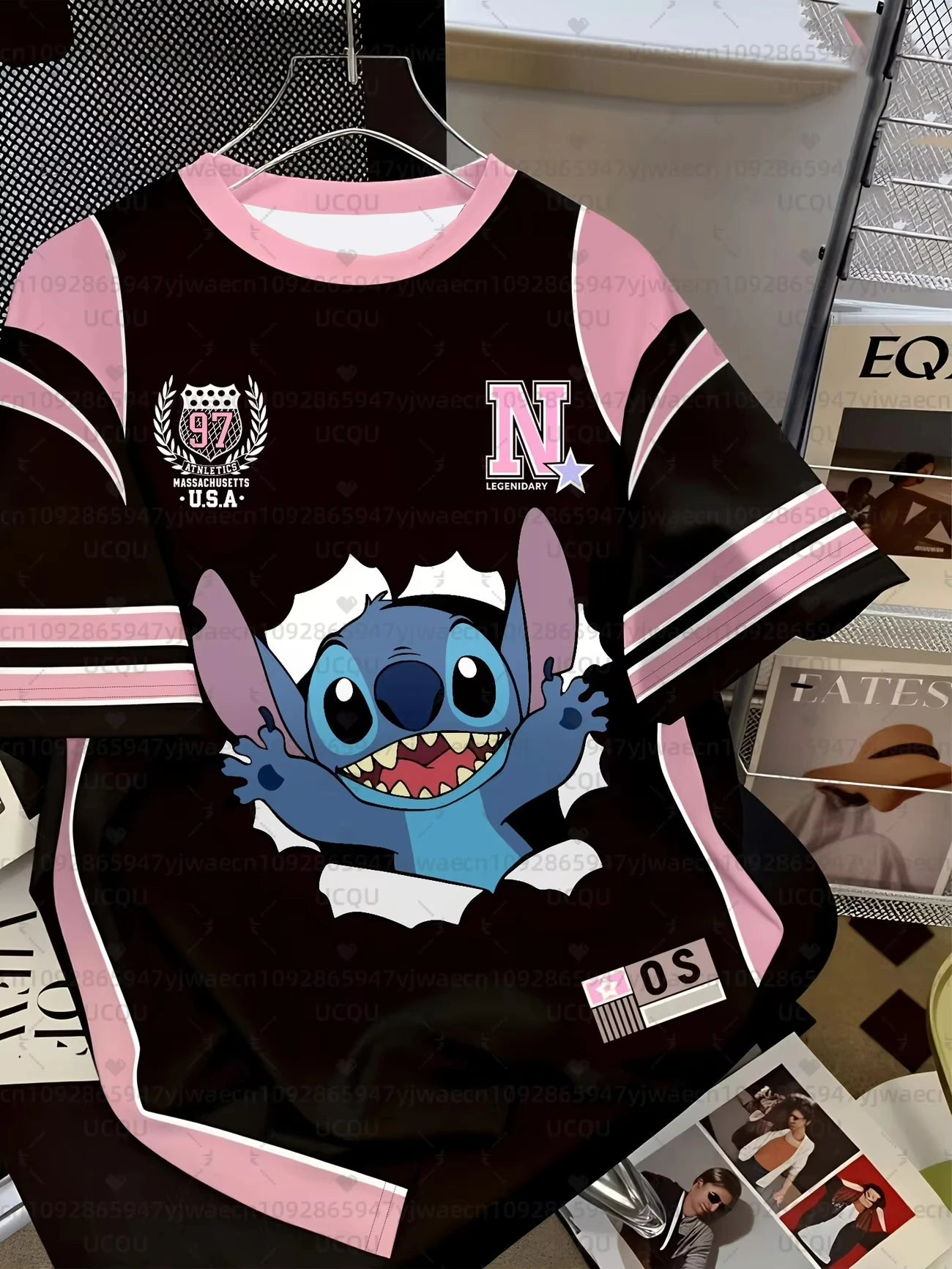 2026 Summer Men's Women's Cartoon Stitch 3D Print Short Sleeve T-Shirts Breathable Quick-drying Couple Casual T-shirt Tops