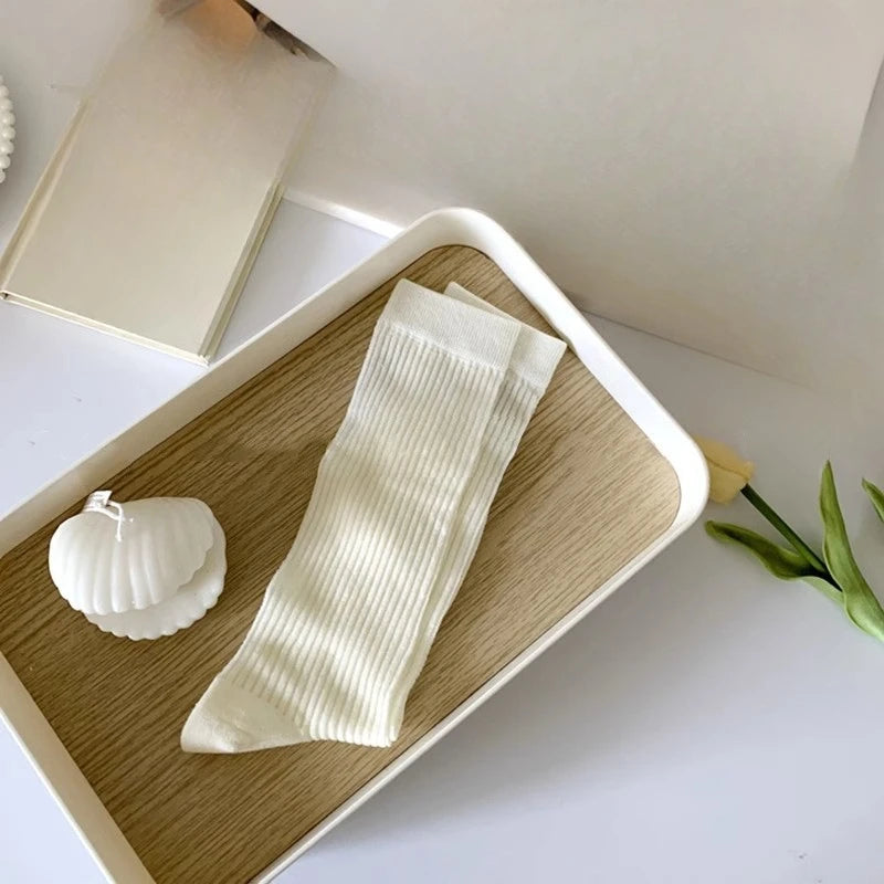 1/9 pairs New summer thin casual women's middle tube socks comfortable women's middle tube socks fashion breathable long socks