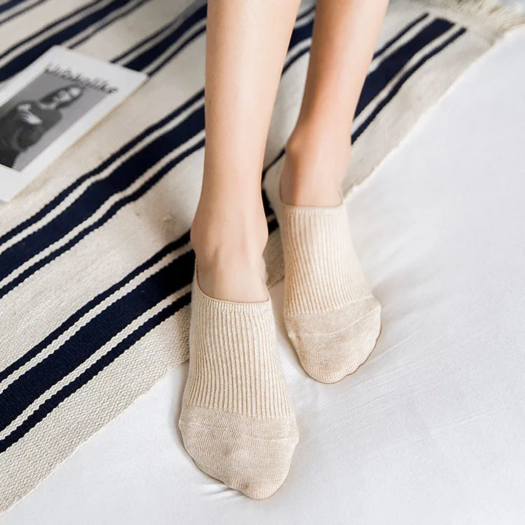 Invisible Short Woman Sweat summer comfortable cotton bamboo girl women's boat socks ankle low female invisible 1pair=2pcs tt097