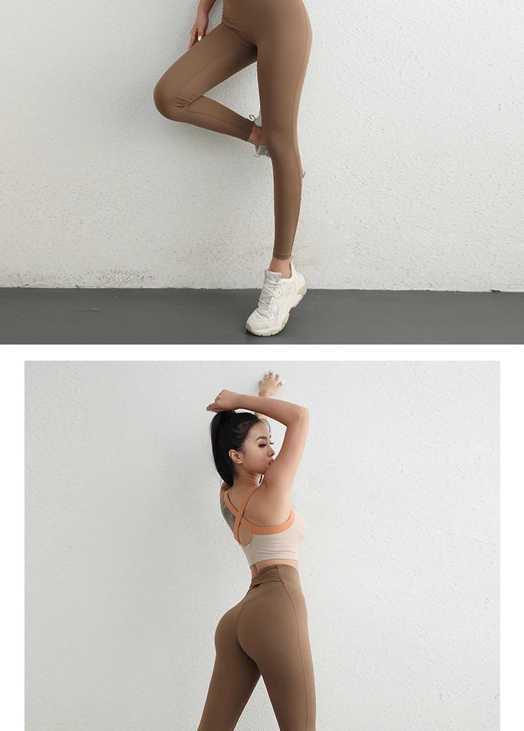 Hot Selling Classical Design Elastic Material High Impact Leggings Quality Brands Yoga Pants High Waist Sport Leggings For Girls