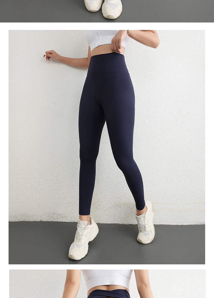 Hot Selling Classical Design Elastic Material High Impact Leggings Quality Brands Yoga Pants High Waist Sport Leggings For Girls