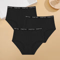 3Pcs Plus Size Cotton Underwear Sexy Striped Mid Waist Panties Breathable Stretch Belt Briefs Female Comfort Lingerie Shorts New