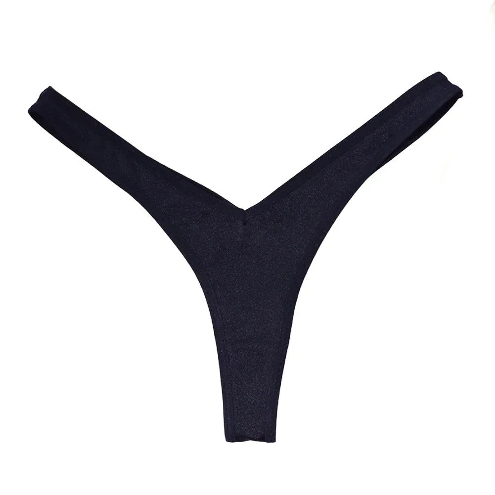 תחתוני ספורט סקסיים לנשים V מותן תחתוני G-string נושמים תחתונים נמוכים