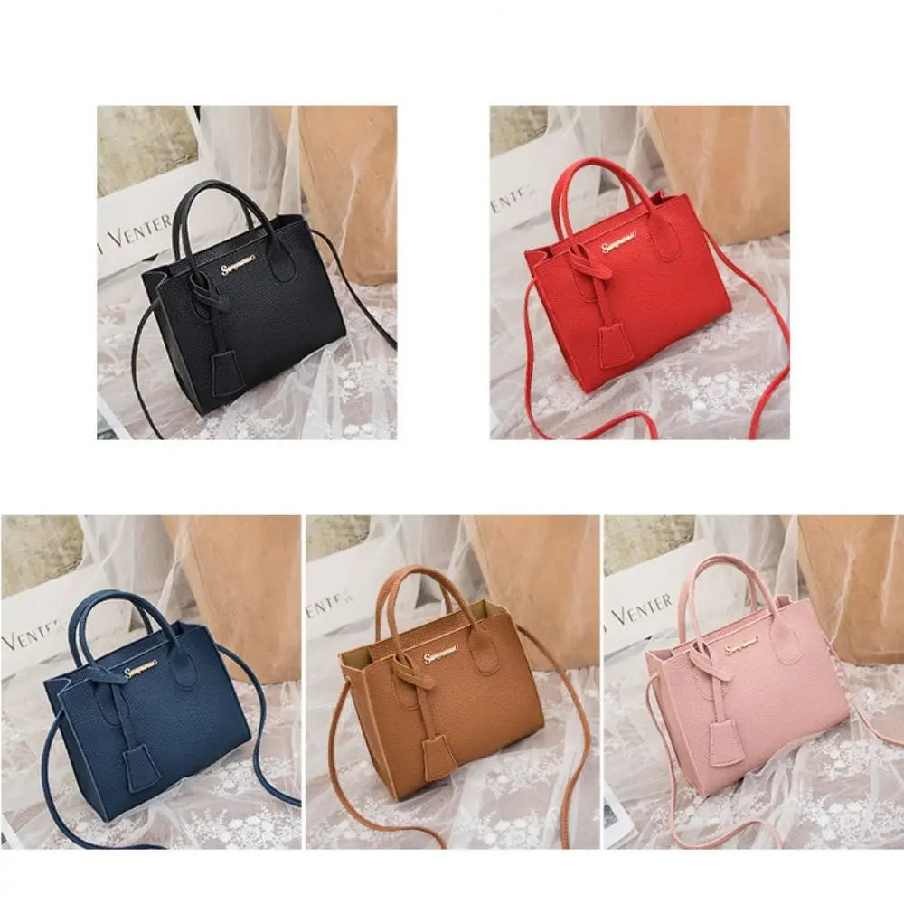 Fashion PU Leather Women Crossbody Bags Large Capacity 5 Colors Korean Shoulder Bag Waterproof Girls Tote Bag Women Girls