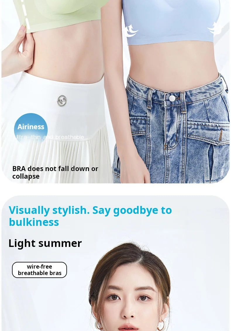 Summer Seamless Ultra-Thin Ice Silk Bra Women Sexy Push Up Bra Intimates Wireless Bralette Underwear Air Cooling Brassiere