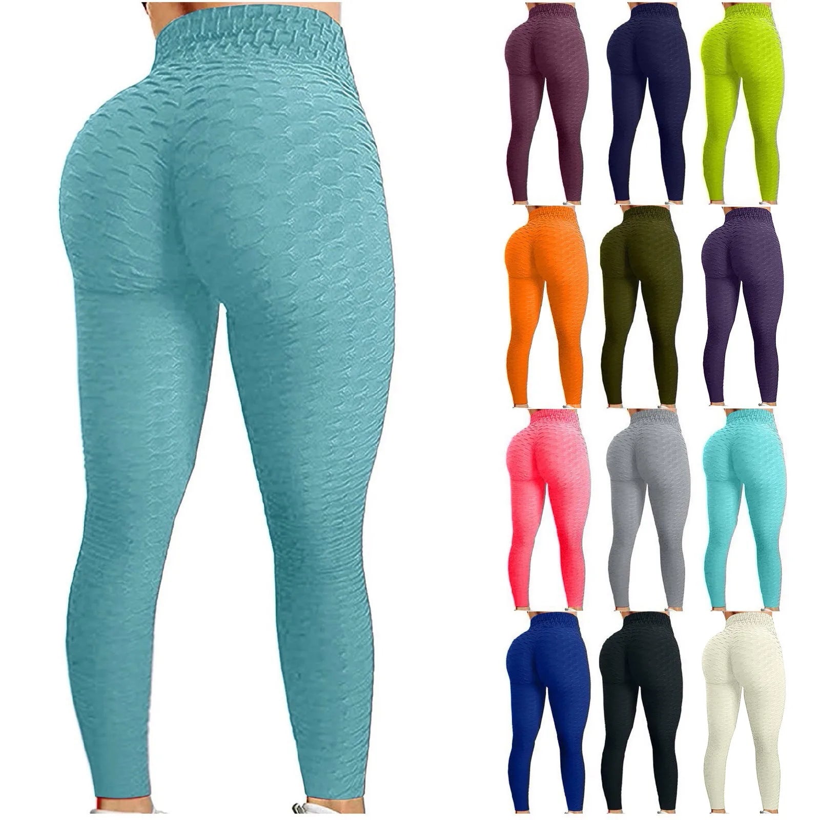 Women Yoga Leggings High Waist Exercise Sports Trousers Running Fitness Gym Leggings Hip Lifting Femme Pants