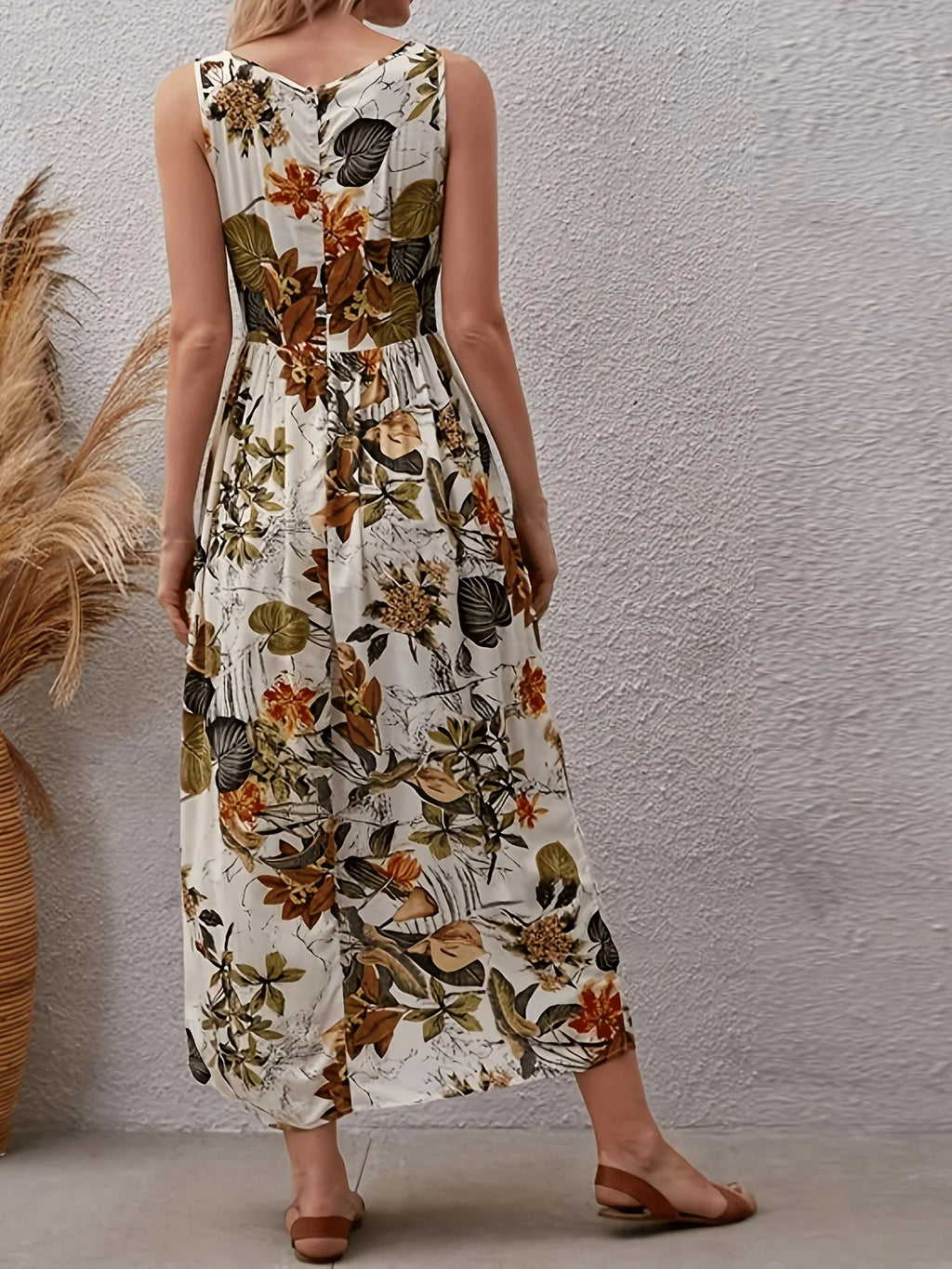 Women's Summer New Vacation Style Skirt Children's Fashion Printed Sleeveless Dress