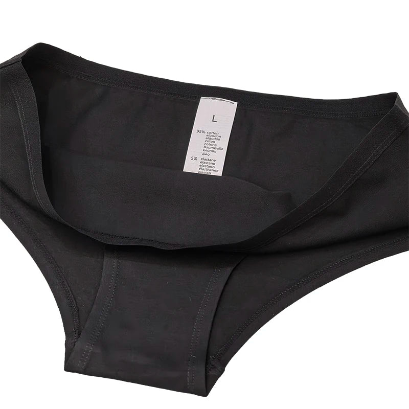 NYMPHO Gold Letter Print Underwear Cute Girl Briefs Female Soft Cotton Panties Sexy Lingeries For Women Ladies Underpants
