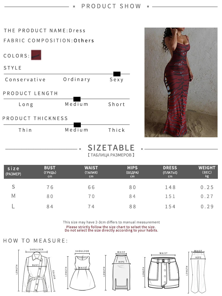 Nibber Tiger Stripe Print Backless Maxi Dress Women Sleeveless Sexy Skinny Clubwear Stretch Tight Beach Vacation Slim Vestidos