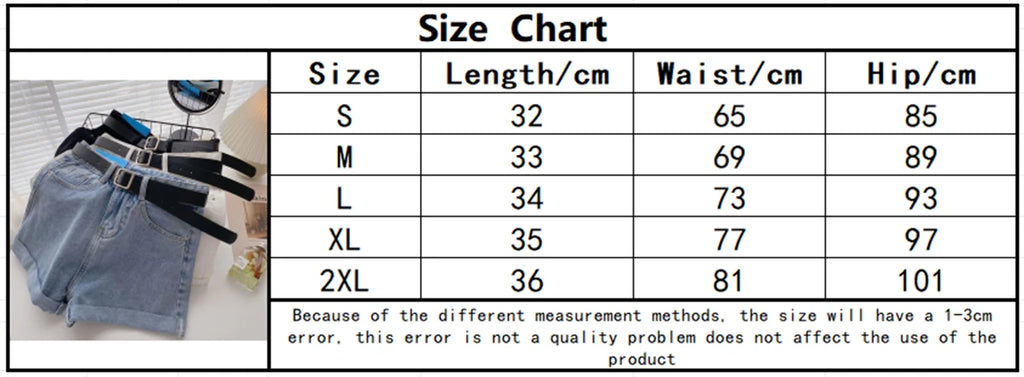 High Waist Wide Leg Short Jeans Women's Summer Loose Pocket Korean Style A-Line Casual Hot Pants Blue Denim Shorts Streetwear