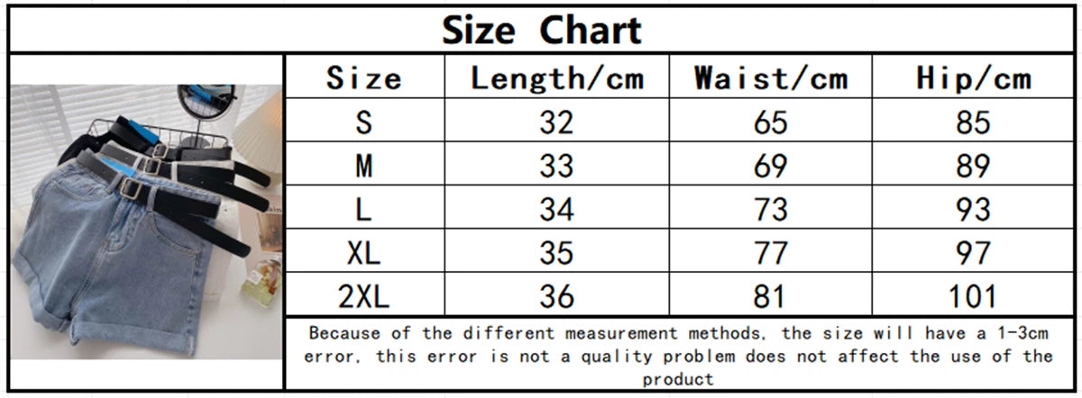 High Waist Wide Leg Short Jeans Women's Summer Loose Pocket Korean Style A-Line Casual Hot Pants Blue Denim Shorts Streetwear